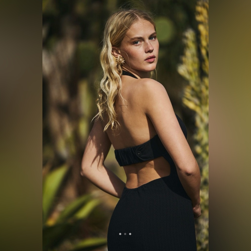 NWT Free People XS Free-est Make It Mod Maxi Dress in Black New $98 retail - Picture 3 of 6